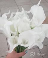 img 1 attached to Luyue Artificial Calla Lily Fake Calla Lilies Flowers 20Pcs For Home Office Kitchen Decor Wedding Floral Decoration(Blue In White) review by Tony Chandler