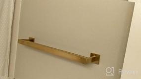 img 6 attached to Upgrade Your Bathroom With VELIMAX Premium Brushed Gold Double Towel Bar