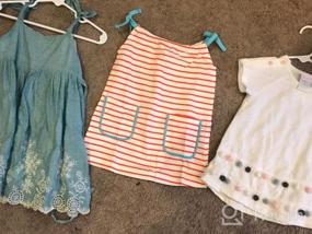 img 7 attached to HILEELANG Little Girls Cotton Dress Sleeveless Casual Summer Sundress Flower Printed Jumper Skirt