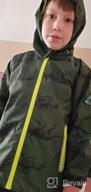 img 1 attached to Waterproof Boys Rain Jacket - Lightweight Zipper Hoodies W/ Dinosaurs Design For Kids Outerwear review by Jacob Fish
