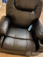 img 1 attached to Electric Power Lift Recliner Chair W/ Massage, Heat & Side Pocket - Perfect For Elderly | CDCASA Gray Coffee review by Otto Suarez