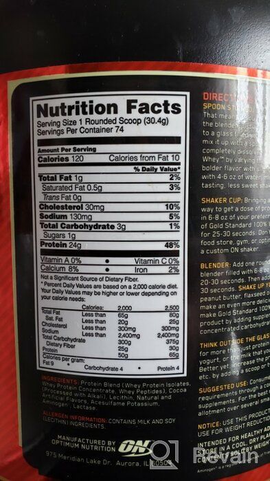 img 3 attached to Optimum Nutrition's Vanilla Ice Cream Gold Standard Whey Protein Powder, 2lb - May Vary in Packaging review by Anson Shao ᠌
