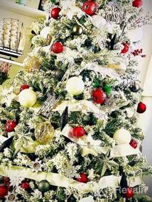 img 5 attached to Добавьте блеска своему рождественскому декору с большими небьющимися синими рождественскими шарами XmasExp - набор из 12 штук