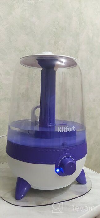 img 1 attached to Kitfort KT-2828-3 Aromatization Air Humidifier, Turquoise White review by Micha Banasiewicz ᠌