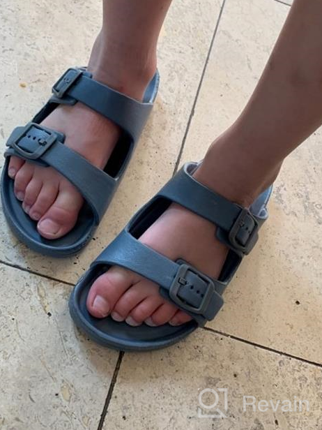 img 1 attached to Boys' Sandals by ANLUKE - Adjustable Buckle Black Size 12 - Shoes for Sandals review by John Espindola