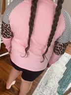 img 1 attached to Cute And Cozy: EVALESS Long Sleeve Shirts For Girls - Striped Tops With Plain Pullovers And Crewnecks review by Matt Crawford