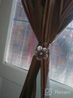 img 1 attached to Gray Lewondr Vintage Magnetic Resin Flower Curtain Tieback - Decorative Drapery Holdbacks For Home Cafe Balcony review by David Hodgson
