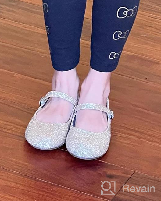 img 1 attached to 💃 SANDALUP Mary Jane Flats: Perfect Ballet Shoes for Little Girls' Dress-Up Days review by Zoey Vaughn