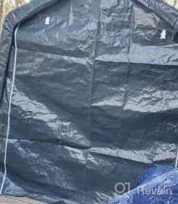 img 1 attached to 🏍️ Dark Gray ASTEROUTDOOR 6x6 ft Waterproof and UV Resistant Portable Garage Shelter with Rollup Zipper Door - Ideal for Storing Bicycles, Motorcycles, ATVs, Gardening Vehicles and Carports review by Jim Acquista