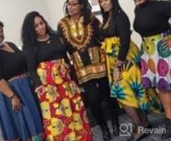 img 1 attached to Stylish And Colorful African Print Skirt For Casual And Traditional Wear: SHENBOLEN Women'S Dashiki Skirt review by Matt Minette