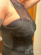 img 1 attached to Women'S Floral Lace Sleeveless Bodysuit Sexy Clubwear review by Adam Hogan
