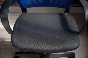 img 2 attached to Computer chair Hesby Chair 2 for office, upholstery: mesh/textile, color: black/blue
