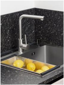 img 1 attached to Kitchen dispenser for liquid soap, detergent, Shiny Kitchen, Built-in dispenser / Mortise dispenser, Black