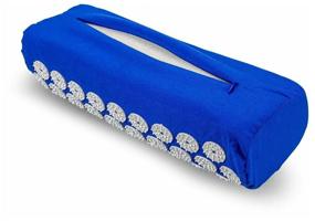 img 2 attached to Massage mat, Kuznetsov's Applicator, with pillow, blue, 42x68 cm