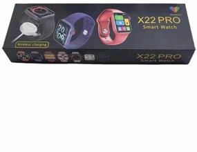 img 2 attached to Умные смарт часы Smart Watch X22 PRO (iOS, Android) с Full- touch экраном, быстрой беспроводной зарядкой, пульсоксиметром, шагомером, тонометром, приемом- ответом звонков, личным тренером (синий)