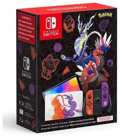 img 2 attached to Game console Nintendo Switch OLED 64 GB, Pokemon Scarlet & Violet Edition