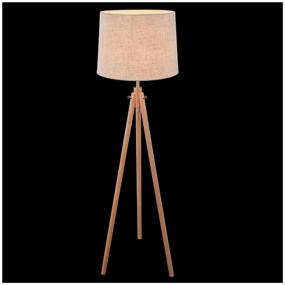 img 2 attached to Floor lamp MAYTONI Calvin Z177-FL-01-BR, E27, 60 W, armature color: brown, shade/shade color: beige