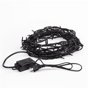 img 2 attached to Garland NEON-NIGHT Twinkle Light, 10 m, 100 lights, warm white/black wire