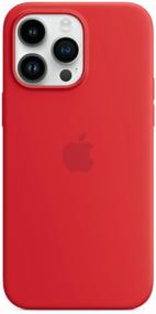 img 2 attached to Apple iPhone 14 Pro Max Silicone Case with MagSafe - (PRODUCT)RED / Red