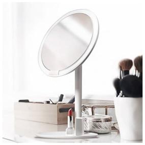 img 2 attached to Xiaomi зеркало косметическое настольное Mijia LED Makeup Mirror (MJHZJ01-ZJ) с подсветкой