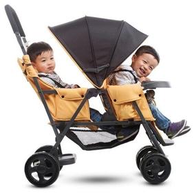 img 2 attached to Stroller for twins Joovy Caboose Graphite, yellow