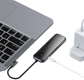 img 2 attached to USB Hub Baseus Multi-functional HUB Type-C to 3xUSB+HDMI, connectors: 4, dark gray