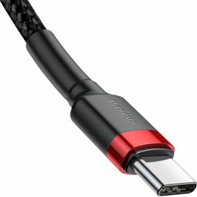 img 2 attached to Кабель Baseus Cafule USB Type-C - USB Type-C, 1 м, черный/красный