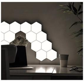 img 2 attached to Touch Wall Light, Hexagon, Hexagonal, Honeycomb, Hexagonal, Modular Light, LED Module Light, 2700K