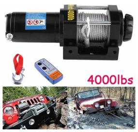 img 2 attached to Electric winch 12V Electric Winch 4000lbs / 1814 kg, steel cable