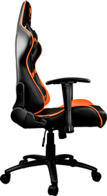 img 2 attached to Gaming chair COUGAR Armor One, on wheels, eco leather, black/orange [cu-armone]
