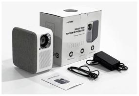 img 2 attached to 📽️ High-Resolution Android Projector: TouYinGer H6, Full HD 1920x1080, 3000:1 Contrast Ratio, 6000 lm Brightness, LCD, 2.8 kg