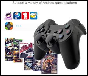 img 2 attached to Wireless Gamepad/Joystick/Controller for PS1/PS2/PS3/PC/Android/TV, black