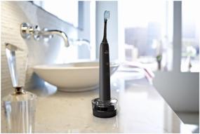 img 2 attached to Audio toothbrush Philips Sonicare DiamondClean 9000 HX9914/57, black/white