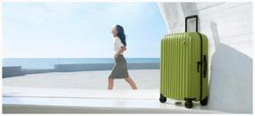 img 2 attached to NINETYGO NinetyGo Elbe Luggage 20", polypropylene, corrugated surface, 38 l, green
