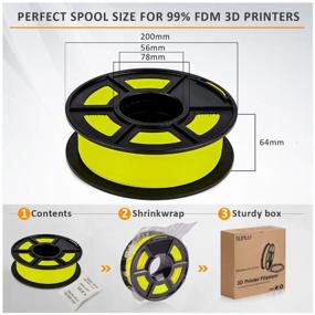 img 2 attached to Plastic, Filament, Felament for SUNLU PLA 3D printer Yellow