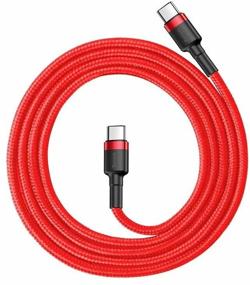 img 2 attached to Cable Baseus Cafule USB Type-C - USB Type-C, 1 m, red/black