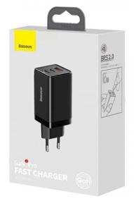 img 2 attached to Сетевое зарядное устройство Baseus GaN3 Pro Fast Charger 2C U, 65 Вт, черный