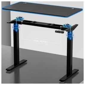 img 2 attached to Eureka Ergonomic computer table ERK-EHD-4801-B, WxDxH: 120x70x125 cm, color: black