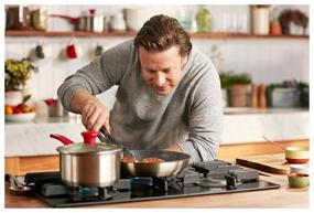 img 1 attached to Набор посуды Tefal Jamie Oliver H802S674 6 пр. серебристый/красный