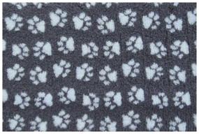 img 1 attached to Mat for dogs and cats ProFleece fur with paws 100x160x5 cm 100 cm 160 cm cream/chocolate 5 cm