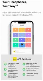 img 2 attached to 🎧 Беспроводные наушники с активным шумоподавлением Baseus Bowie H1 Gray (NGTW230013, NGTW230002)