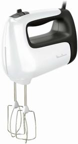 img 2 attached to 🌀 Mixer Moulinex HM 460110: Sleek White/Grey Design for Effortless Blending