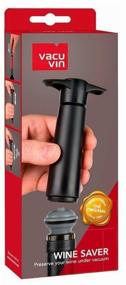 img 1 attached to Accessory set VacuVin Wine Saver and 2 Stoppers, black