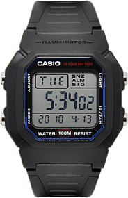 img 2 attached to Wrist watch CASIO Collection Men W-800H-1A quartz, alarm clock, stopwatch, waterproof, display backlight, black
