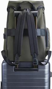 img 1 attached to Backpack NINETYGO BUSINESS multifunctional backpack 2in1 green