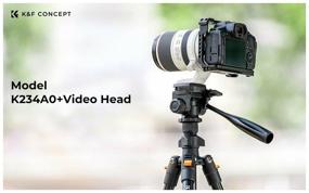 img 2 attached to Video tripod for camera and smartphone K&F Concept K234A0 Video Head (45-174 cm)