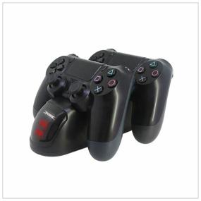 img 2 attached to 🎮 TP4-889 Dobe Charging Station for Gamepads - Sony Dualshock 4 (Black) - Pack of 2