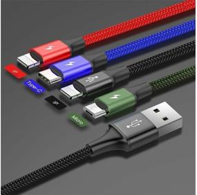 img 2 attached to Baseus Fast 4-in-1 Cable USB Accessory - 2xLightning / Type-C / MicroUSB 3.5A 1.2m CA1T4-A01