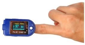 img 2 attached to Pulse oximeter on a finger Fingertip Pulse Oximeter LK87 measurement of oxygen and pulse.