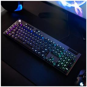 img 1 attached to 💻 Logitech G815 LIGHTSYNC RGB GL Linear Gaming Keyboard - Black English